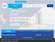 Tablet Screenshot of guyhoquet-immobilier-elven.com